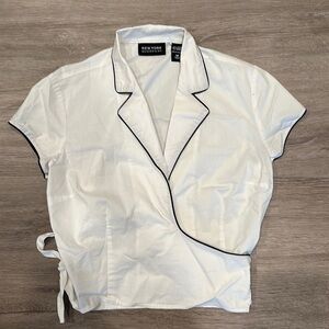 New York Co. Vtg 90s Y2K Wrap Top